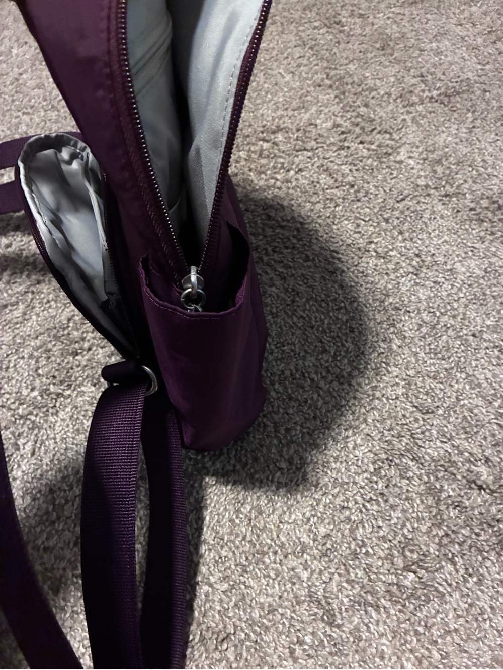 Baggallini Purple Anti Theft Travel Backpack - Picture 7 of 8
